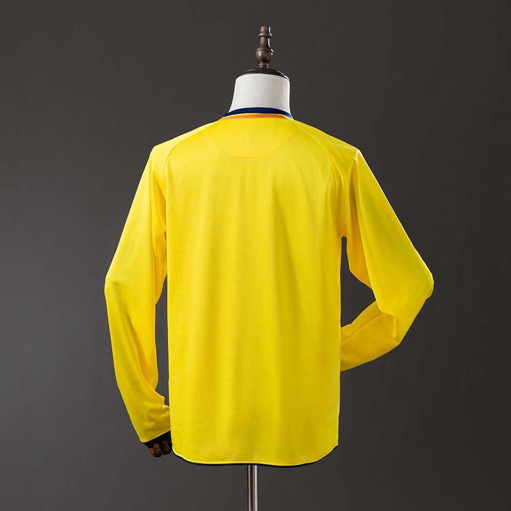 Barcelona 08/09 Away Long Sleeve Retro Jersey Foto 2