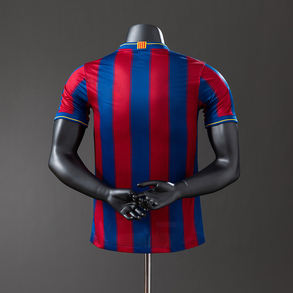 Barcelona 09/10 Home Player Version Retro Jersey Foto 2