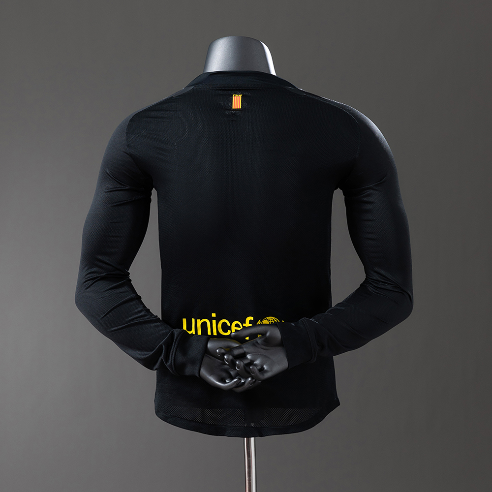 Barcelona 11/12 Away Long Sleeve Player Version Retro Jersey Foto 2