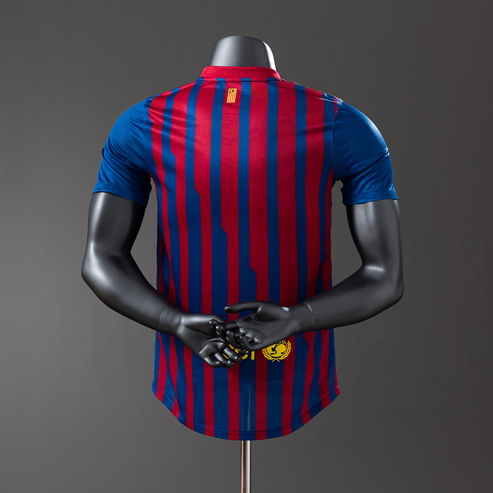 Barcelona 11/12 Home Player Version Retro Jersey Foto 2