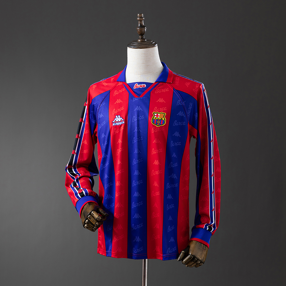 Barcelona 95/97 Home Long Sleeve Retro Jersey