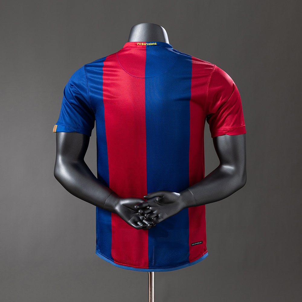 Barcelona 06/07 Player Version Retro Home Jersey Foto 2
