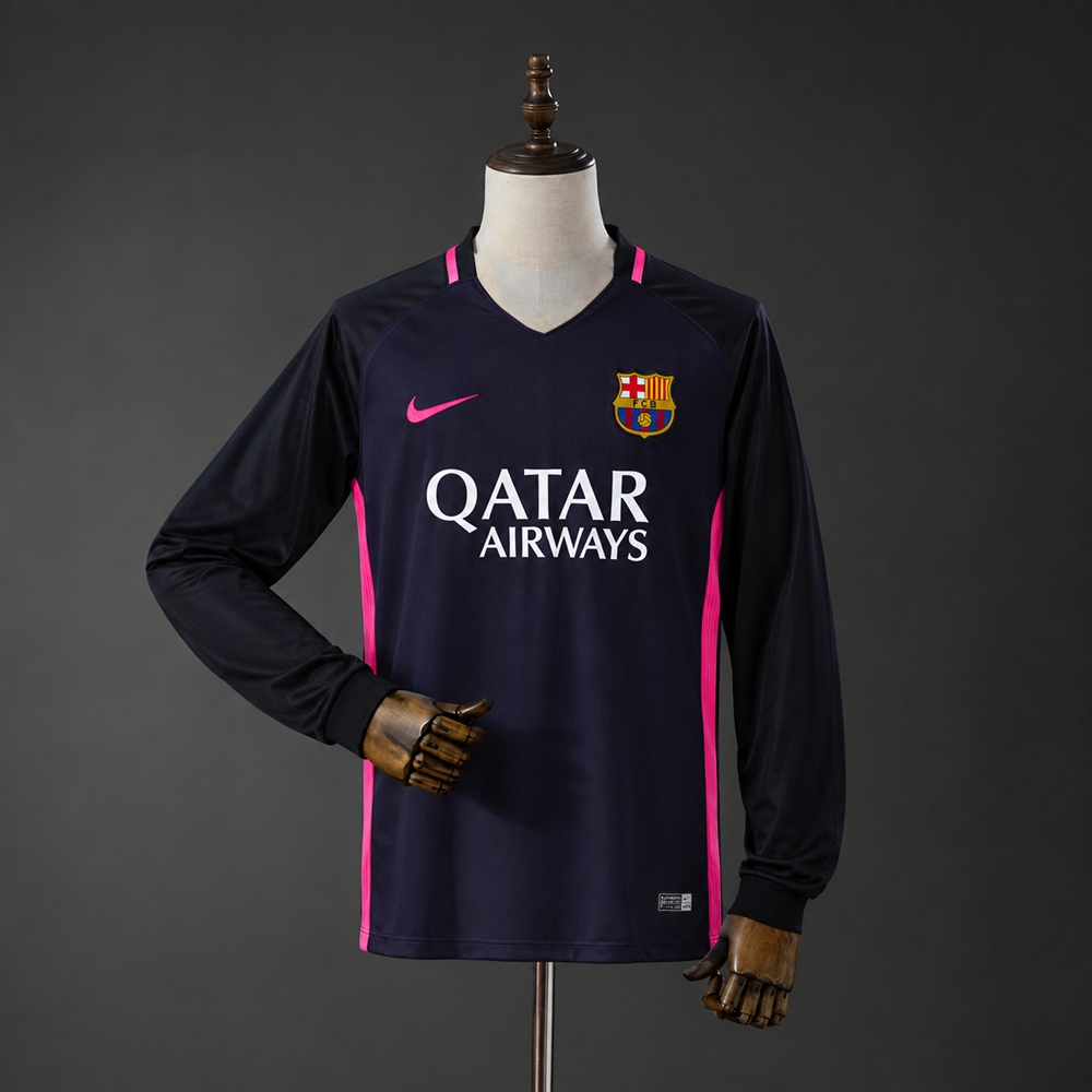 Barcelona 16/17 Away Long-Sleeves Retro Jersey