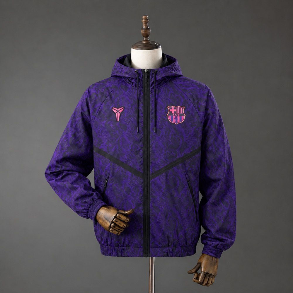 Barcelona 26/27 Full Zip Jacket - Dark Purple