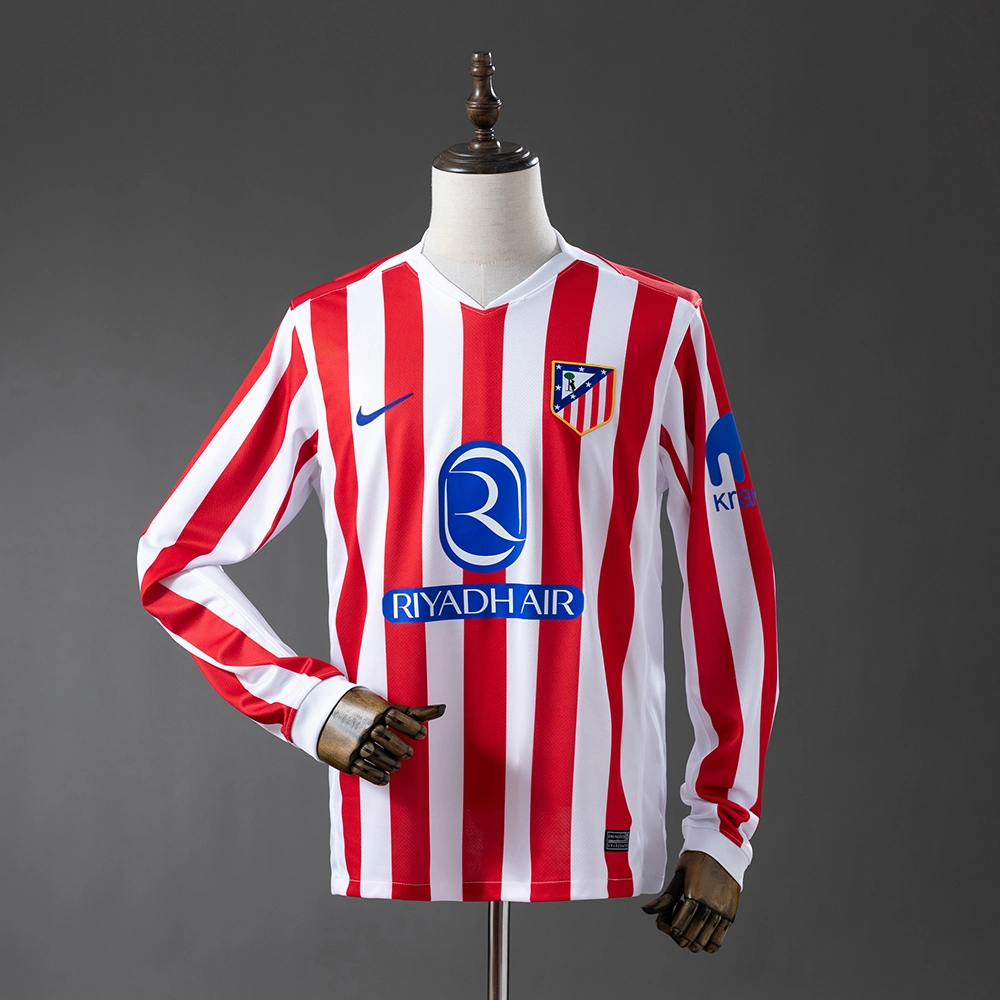 Atletico Madrid 25/26 Home Long Sleeve Jersey