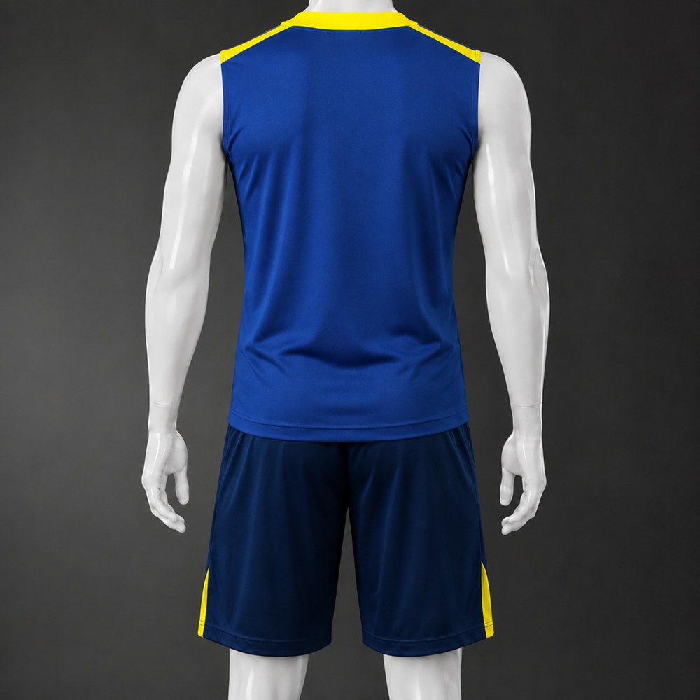 Atletico Madrid 25/26 Royal Blue Yellow Training Vest kit Foto 2