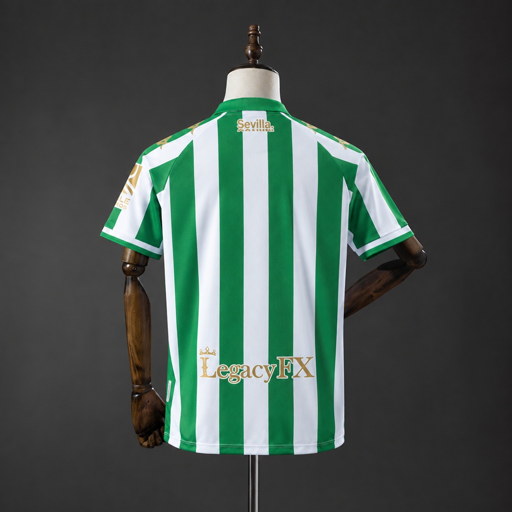 Real Betis 11/12 King's Cup Gold Retro Jersey Foto 2