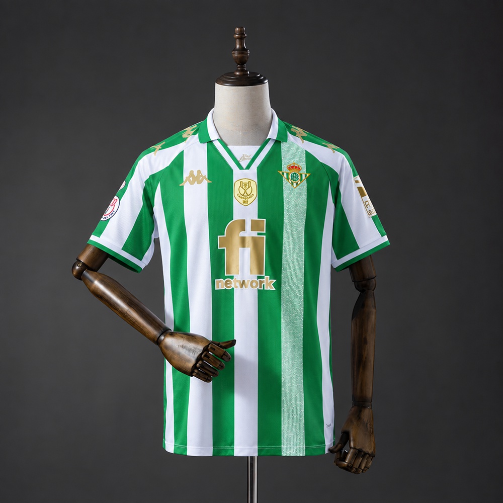 Real Betis 11/12 King's Cup Gold Retro Jersey