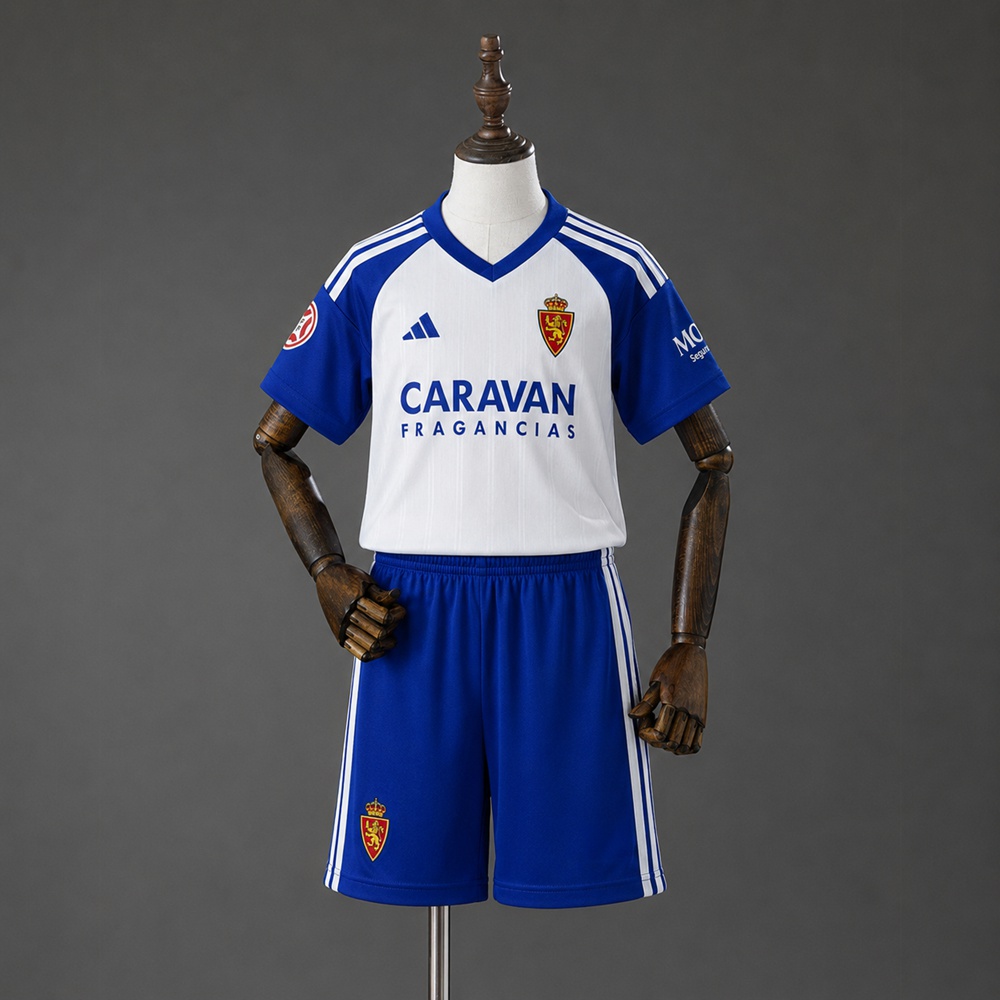 Real Zaragoza 26/27 Home Kids kit