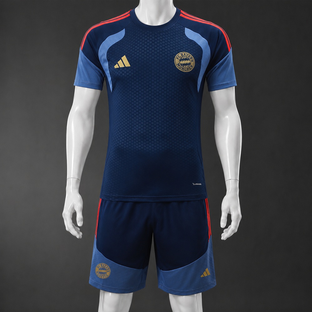 Bayern Munich 26/27 Navy Light Blue Short Sleeve Short Set