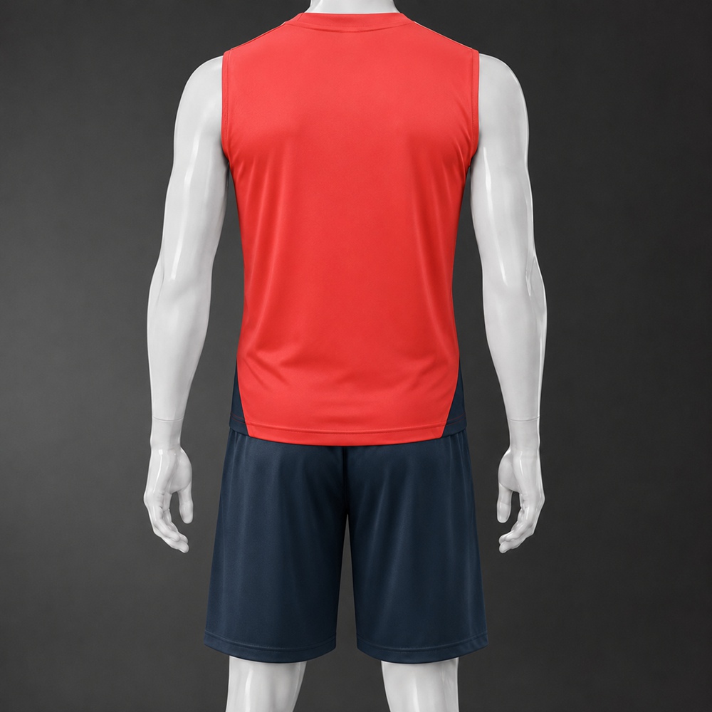 Bayern Munich 25/26 Red Dark Navy Training Vest kit Foto 2