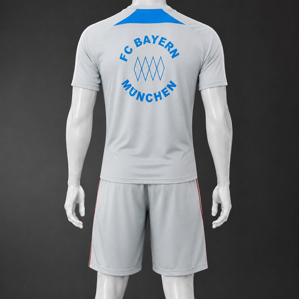 Bayern Munich 25/26 Light Gray Blue Short Sleeve Short Set Foto 2