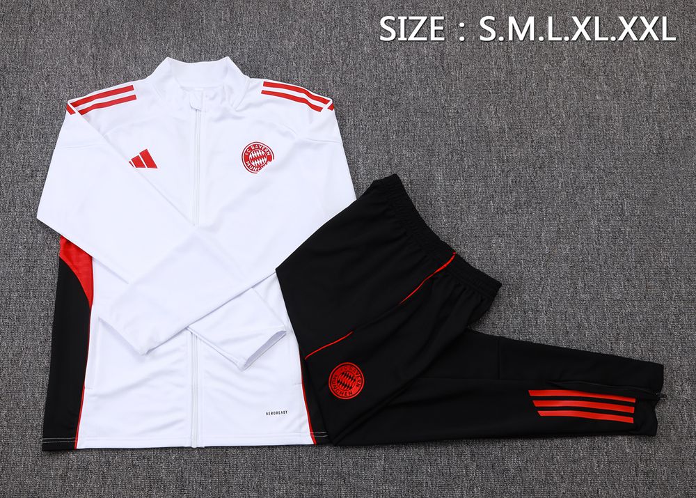 Bayern Munich 25/26 White Black Red Jacket Kit Foto 2