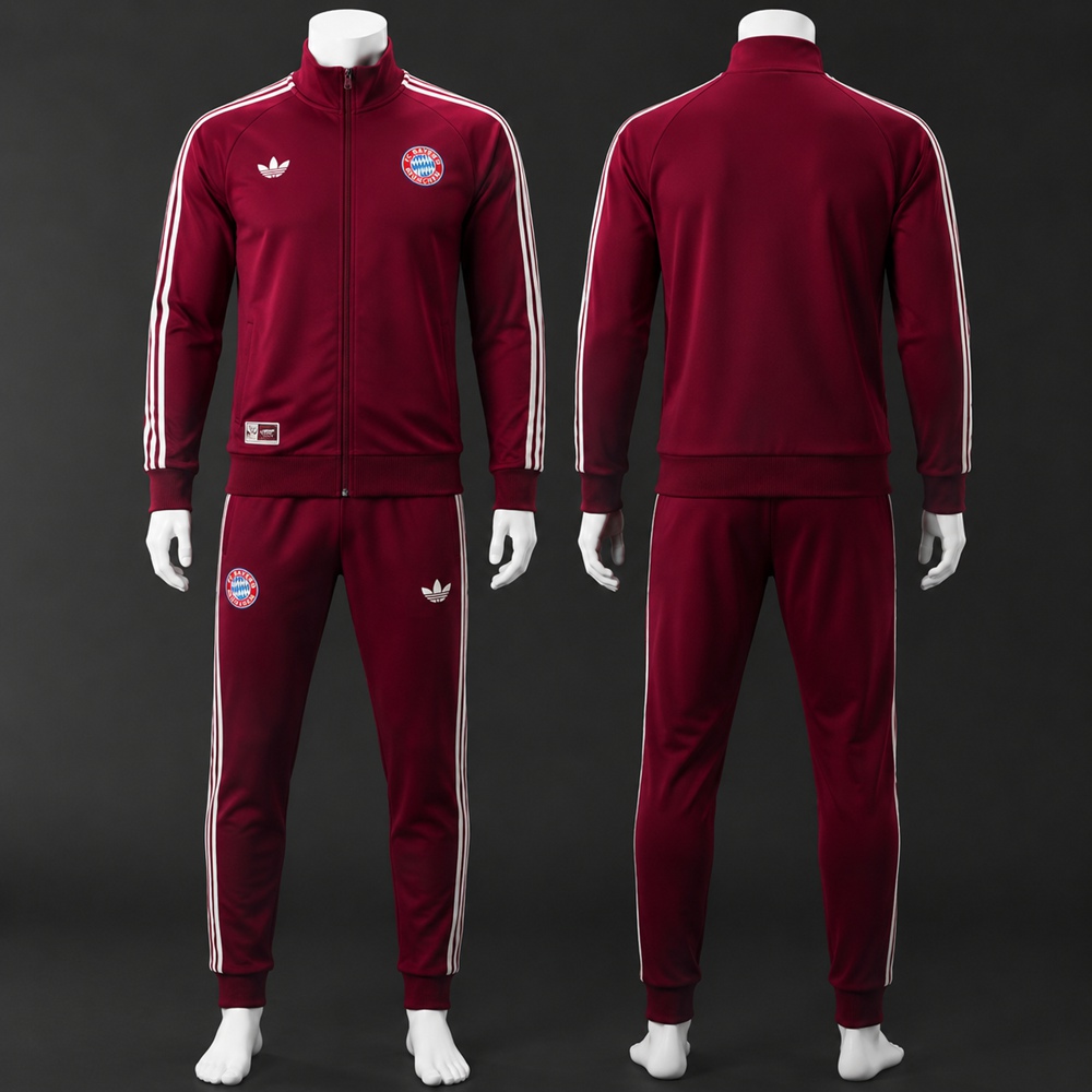 Bayern Munich 25/26 Burgundy Retro Jacket Kit