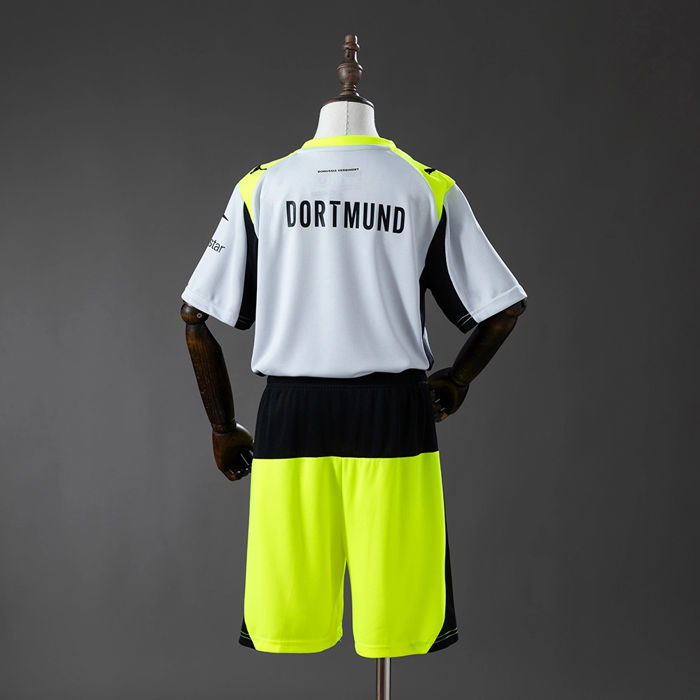 Borussia Dortmund 25/26 Away Full Kids Kit Jersey Foto 2
