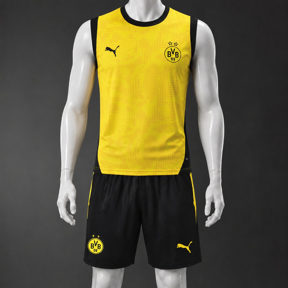 Borussia Dortmund 25/26 Yellow Black Training Vest kit