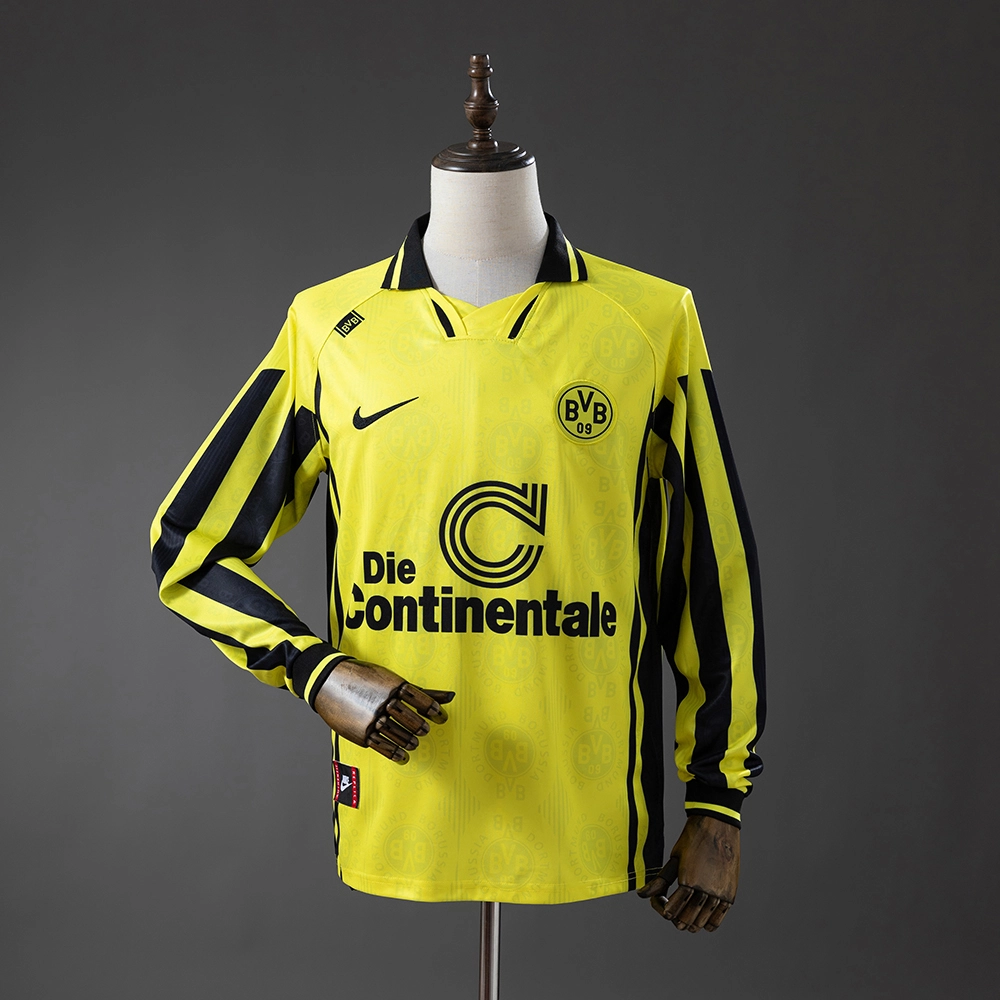 Borussia Dortmund 96/97 Home Long Sleeve Retro Jersey