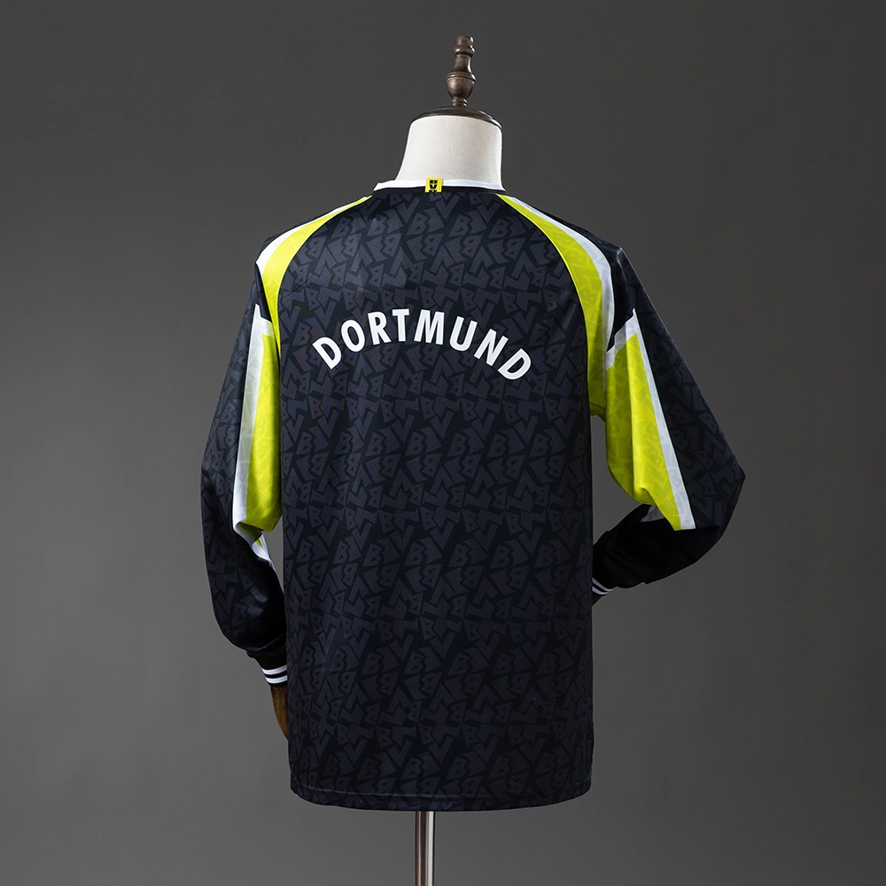 Borussia Dortmund 95/96 Away Long Sleeve Retro Jersey Foto 2