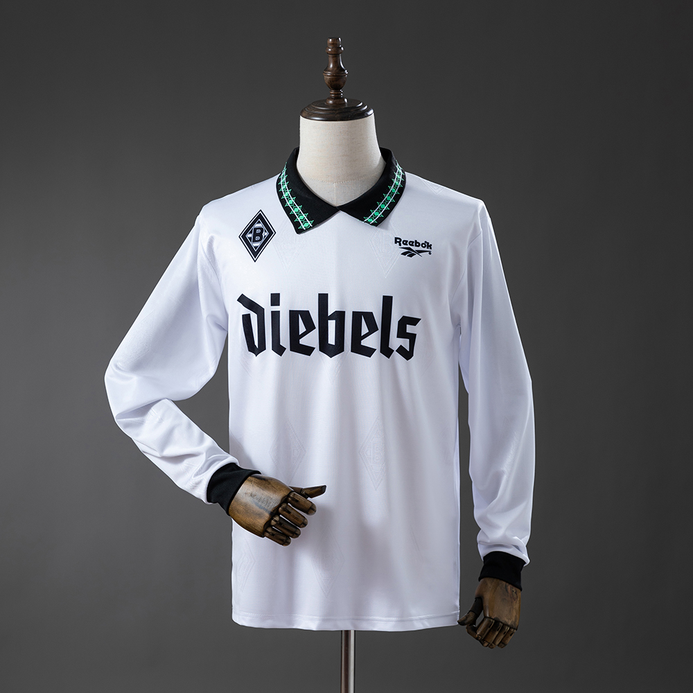 Borussia Monchengladbach 95/96 Home Long Sleeve Retro Jersey