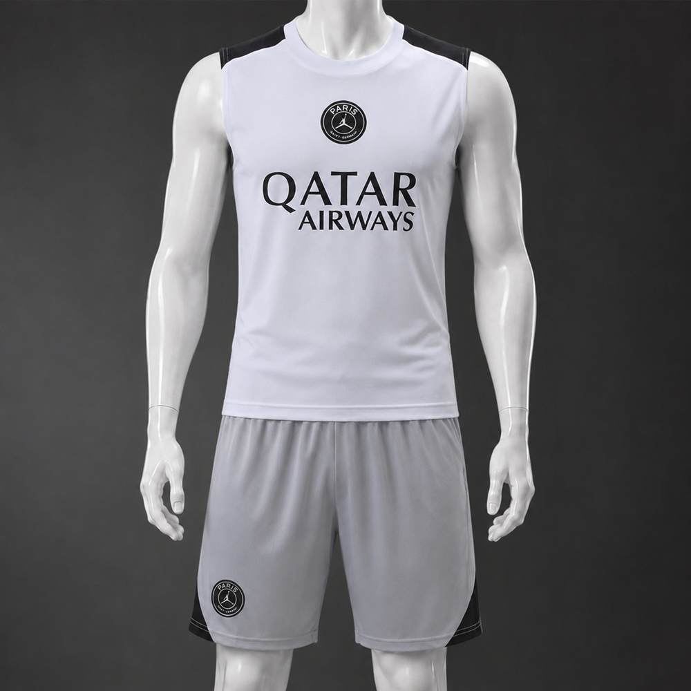 PSG 26/27 White Grey Training Vest kit
