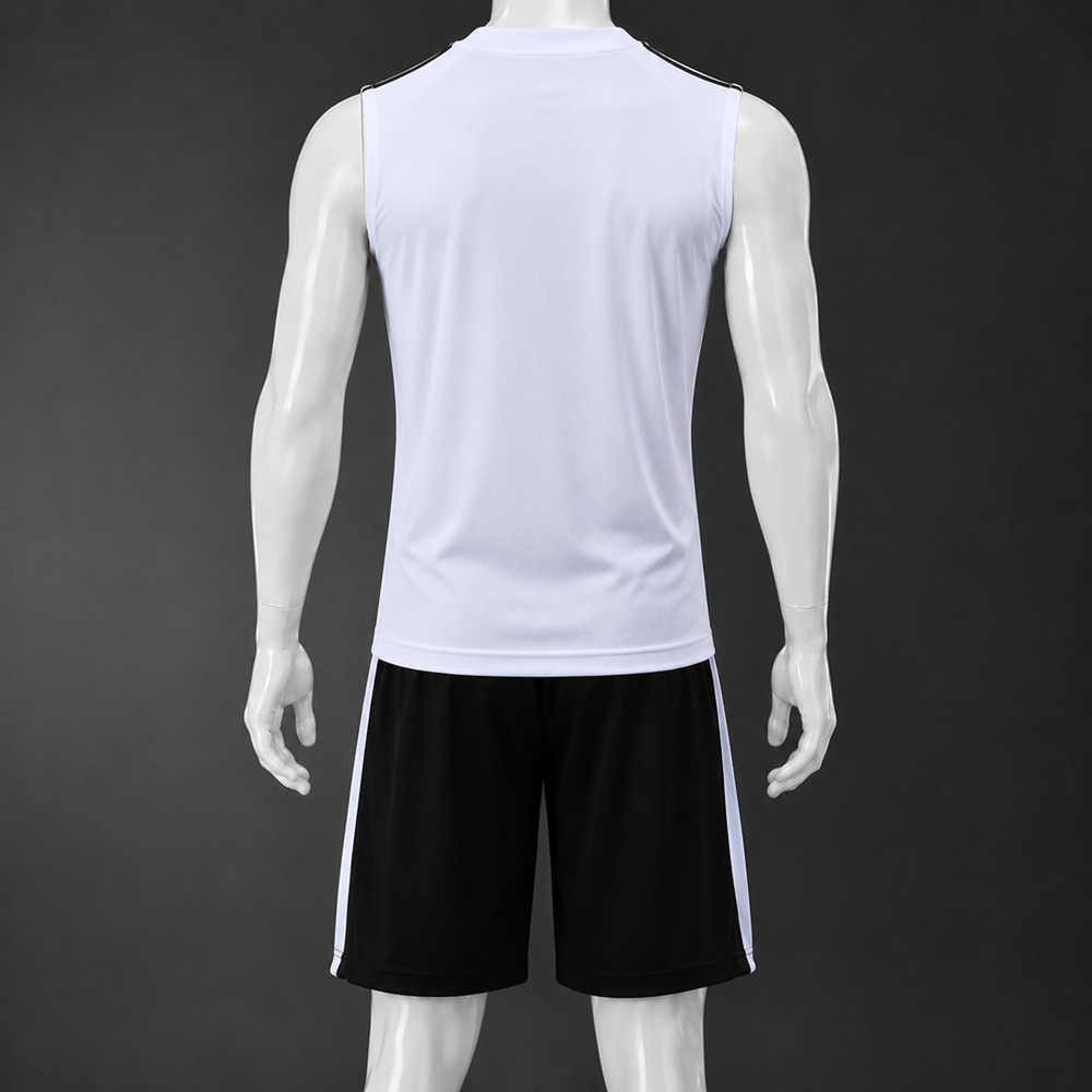 PSG 26/27 White Black Training Vest kit Foto 2