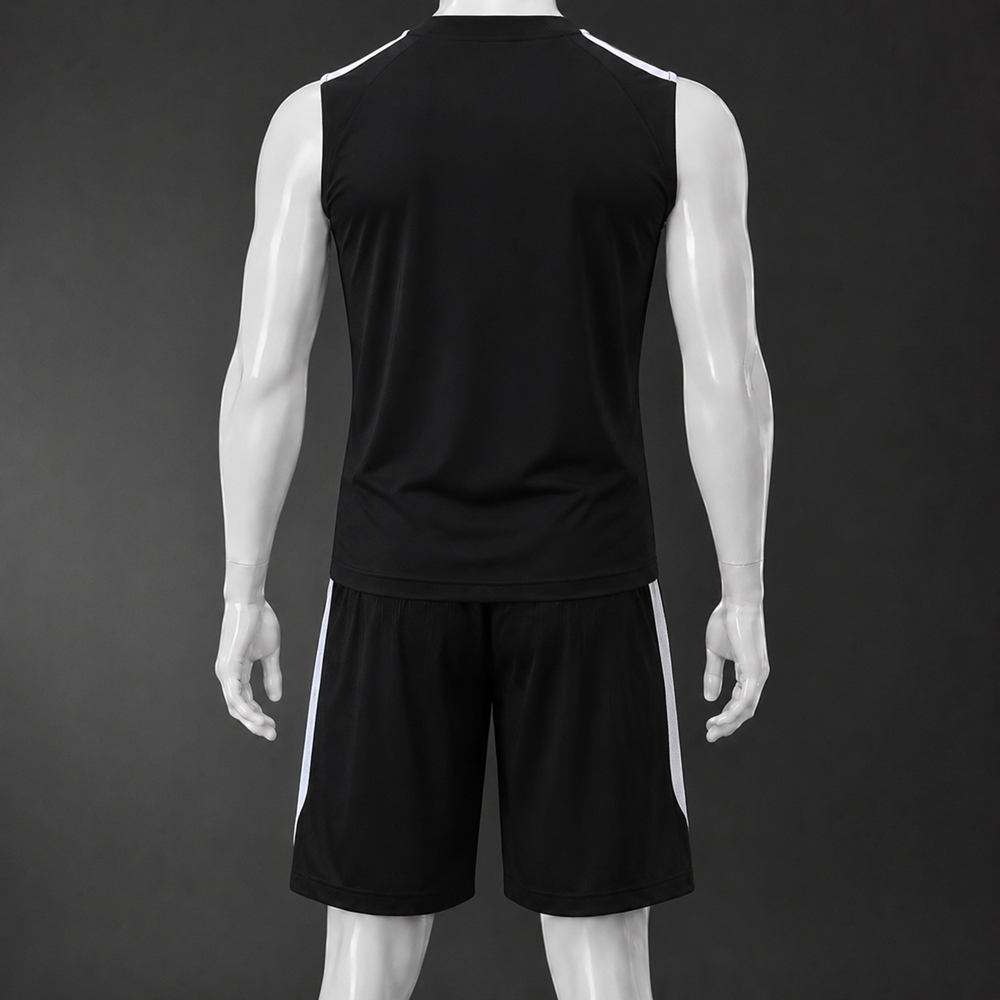 PSG 26/27 Black White Training Vest kit Foto 2