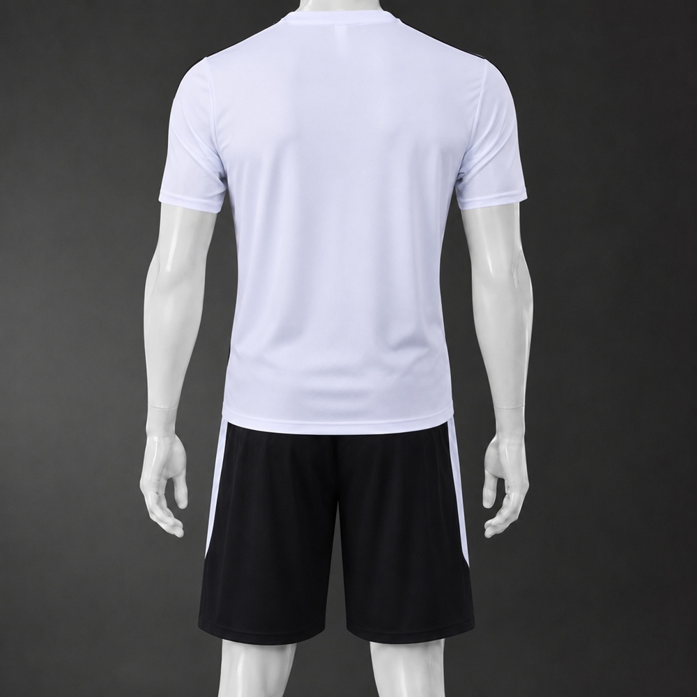 PSG 26/27 White Black Short Sleeve Short Set1 Foto 2