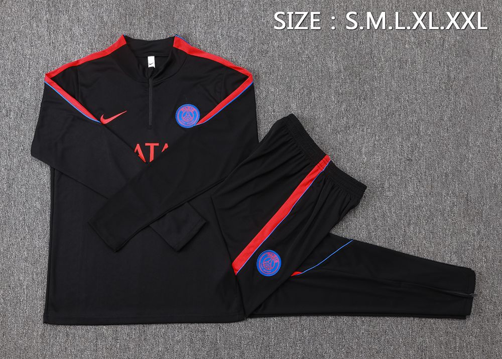 PSG 26/27 Black Half Zip Tracksuit Foto 2