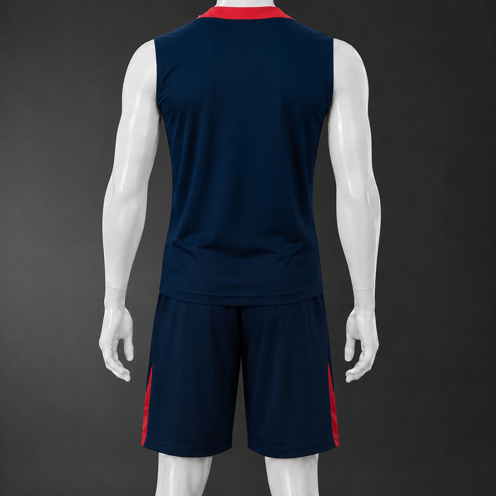 PSG 25/26 Dark Navy Red Training Vest kit Foto 2