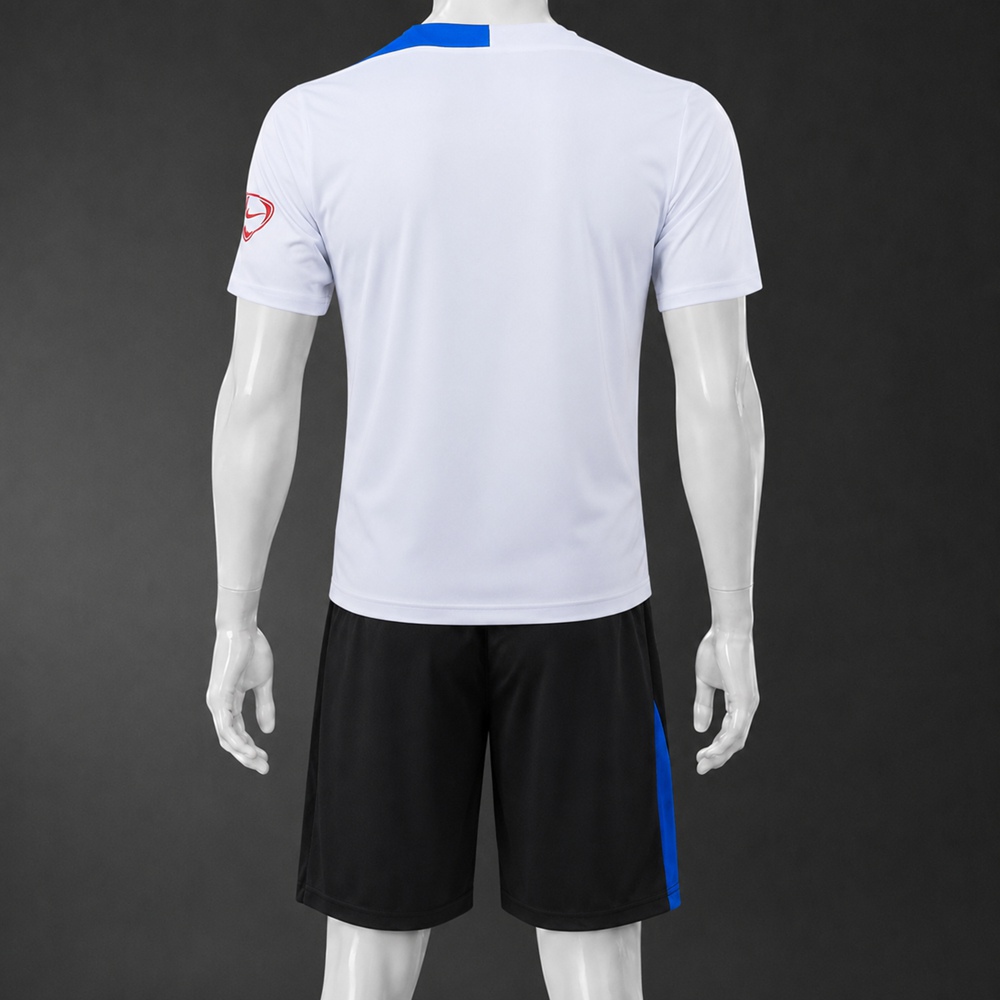 PSG 25/26 White Black Short Sleeve Short Set Foto 2