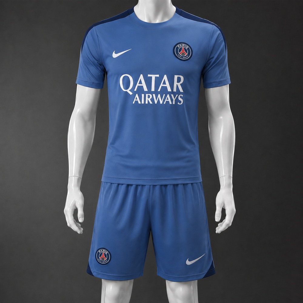 PSG 25/26 Light Blue Short Sleeve Short Set