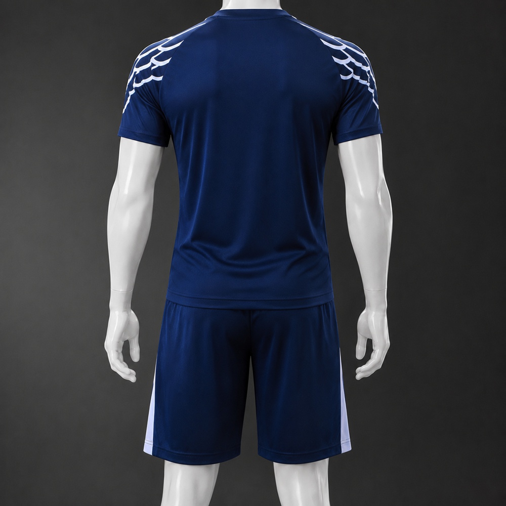 PSG 25/26 Navy White Short Sleeve Short Set Foto 2