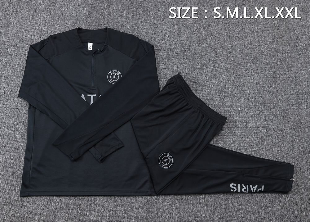 PSG 25/26 Black Half Zip Tracksuit Foto 2