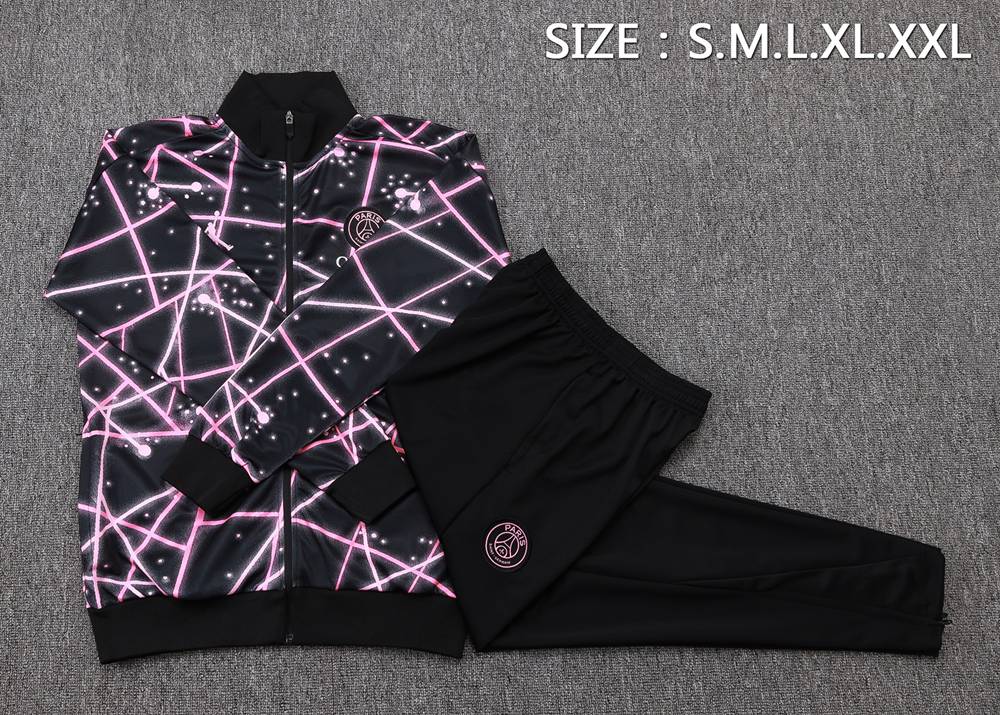 PSG 25/26 Black Pink Jacket Kit Foto 2