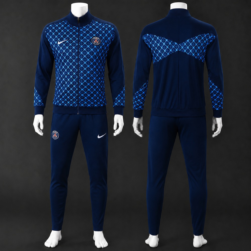PSG 25/26 Navy Printed Training Jacket Kit
