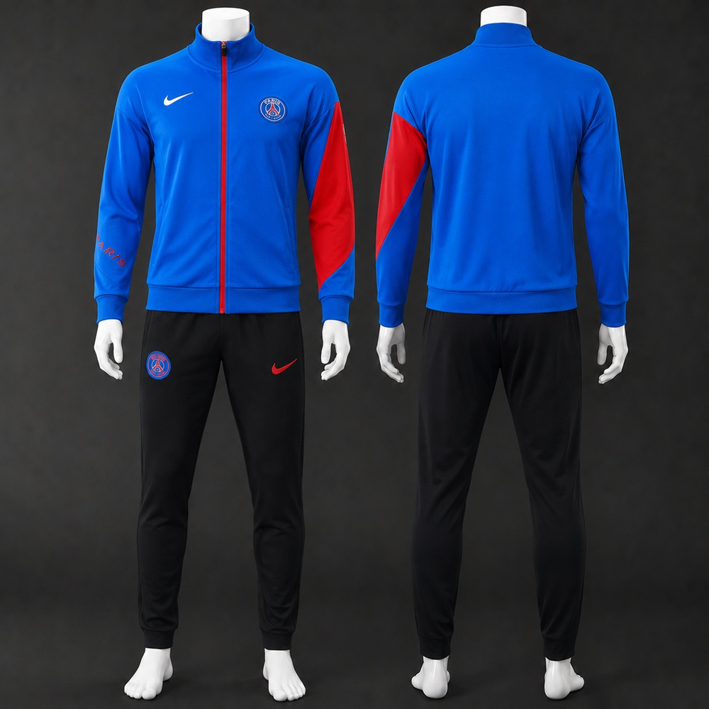 PSG 25/26 Blue Red Soccer Jacket Kit Set