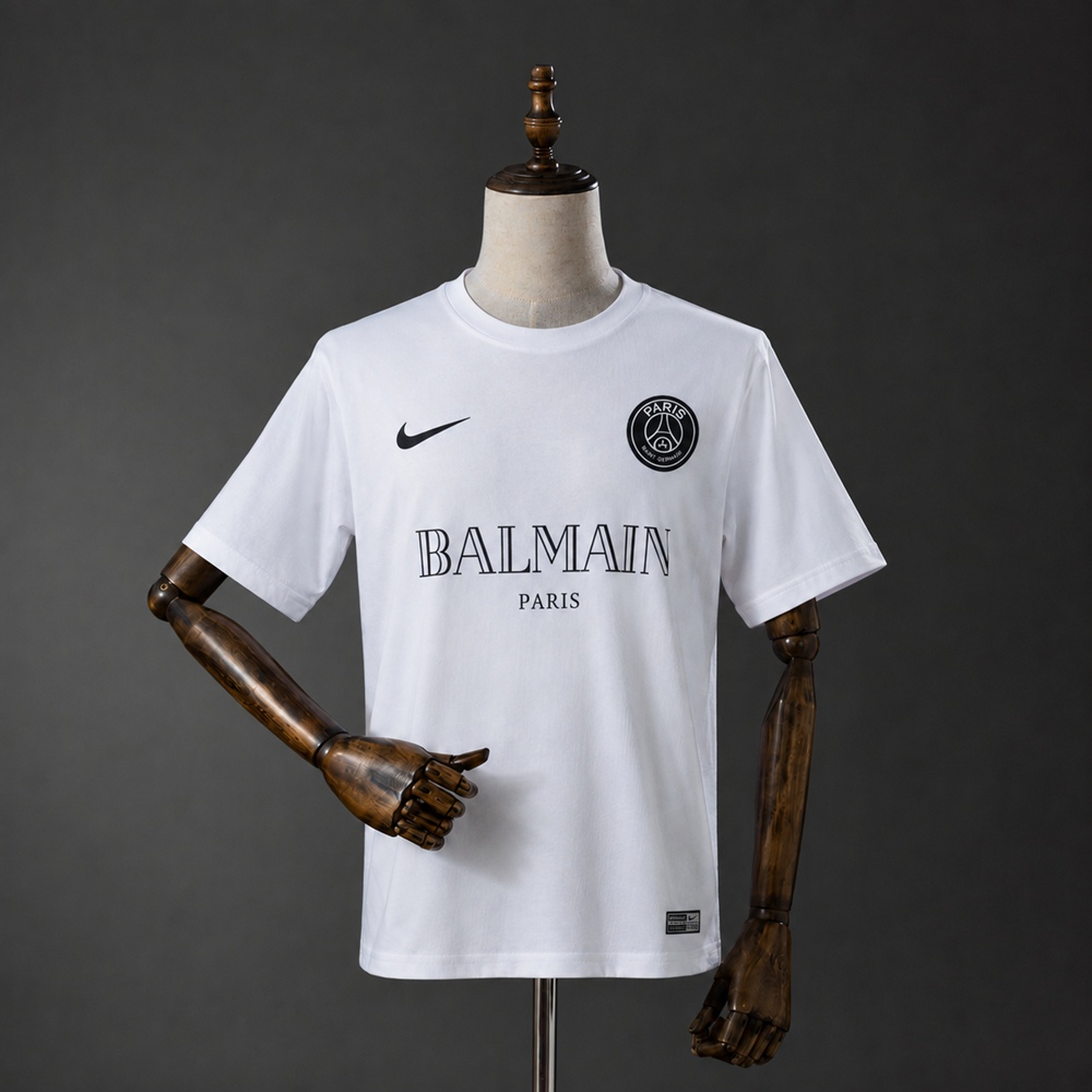 PSG X BALMAIN 2021 Retro Training Jersey White
