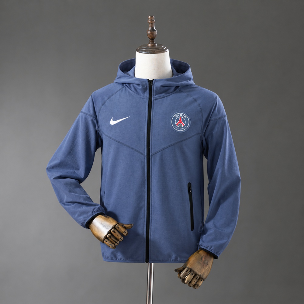 PSG 26/27 Home Blue Full-Zip Hooded Jacket