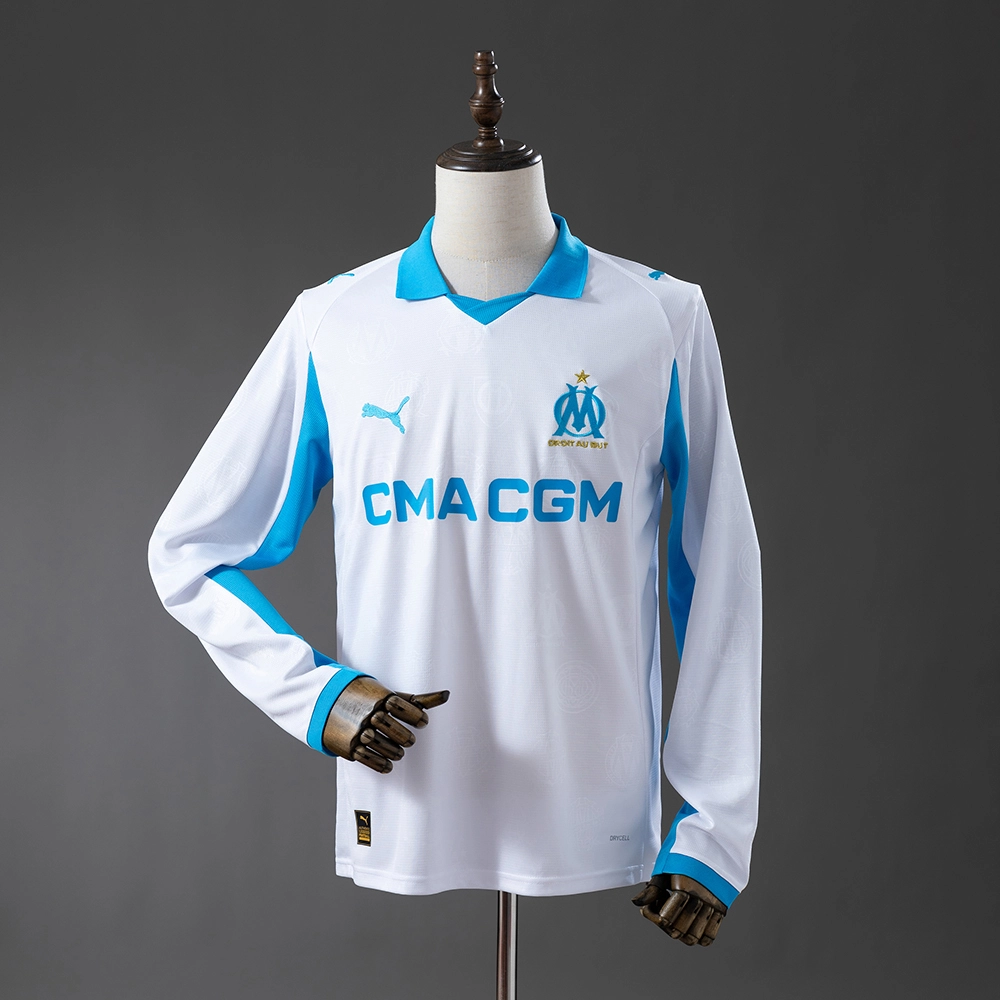 Olympique de Marseille 25/26 Home Long Sleeved Jersey