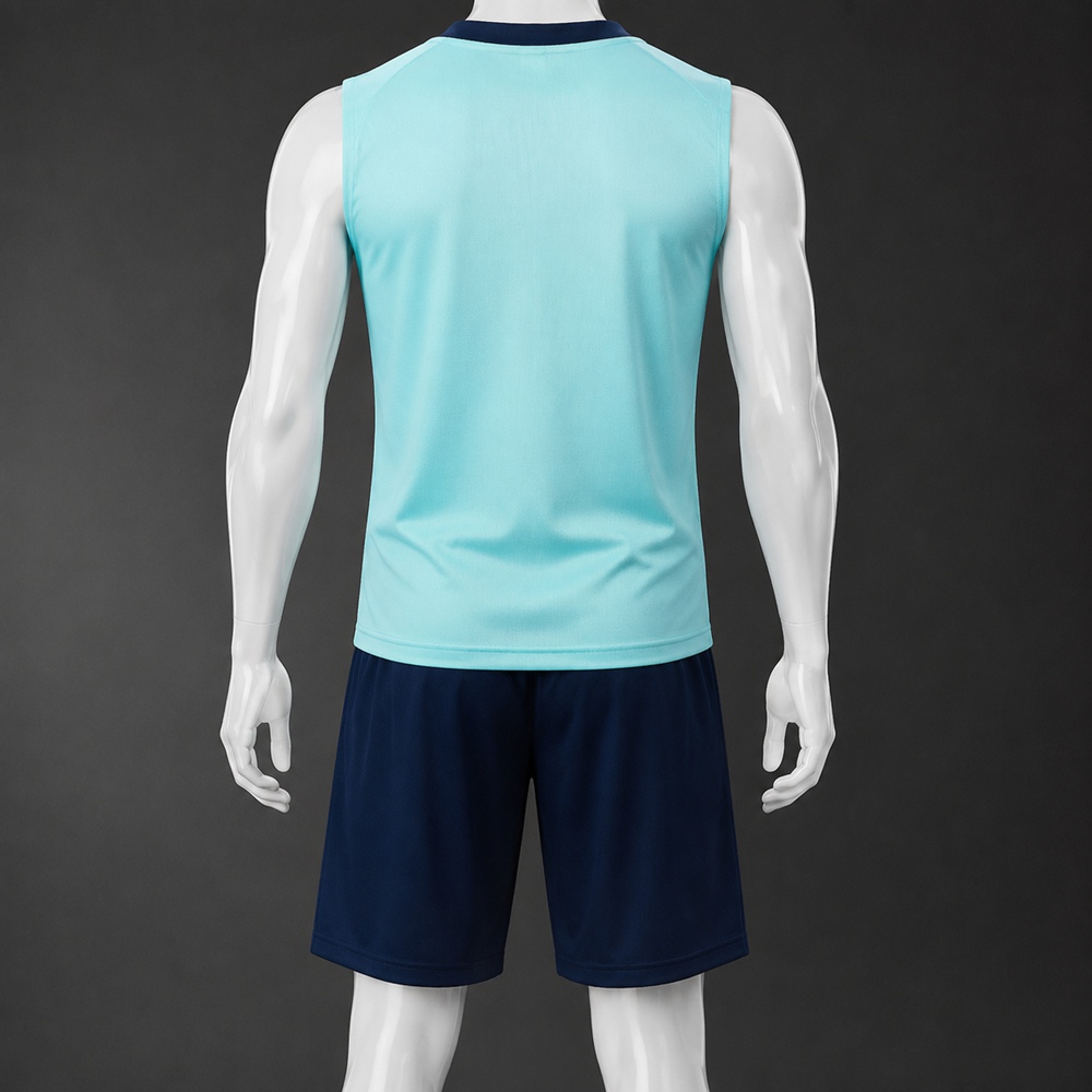 Olympique de Marseille 25/26 Cyan Navy Training Vest kit Foto 2
