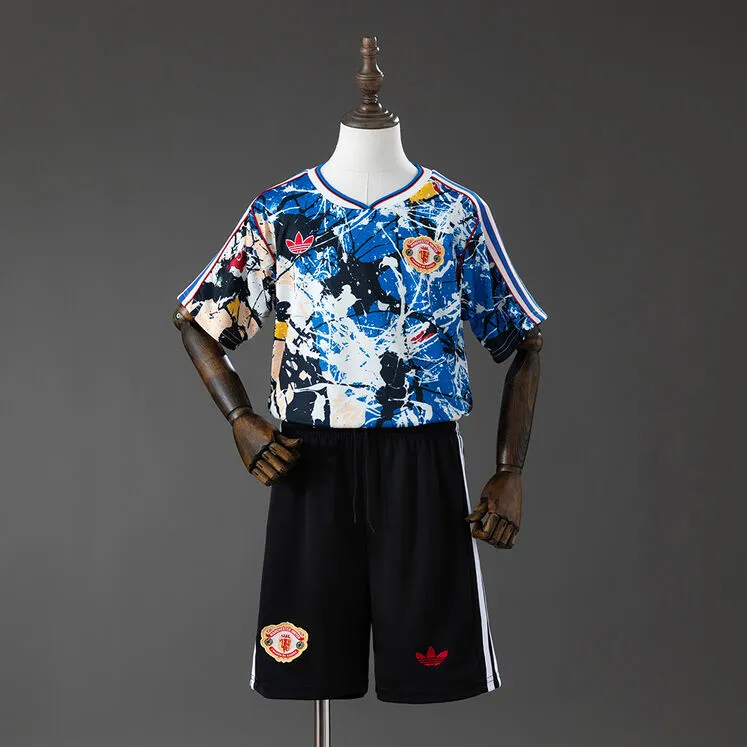 Manchester United 25/26 Originals Stone Roses Kids Kit Jersey
