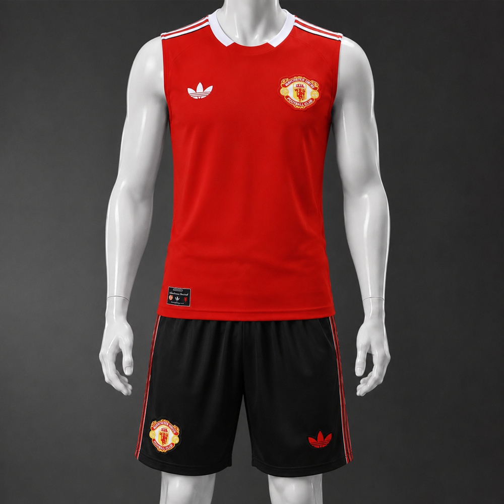 Manchester United 25/26 Red Black Training Vest kit