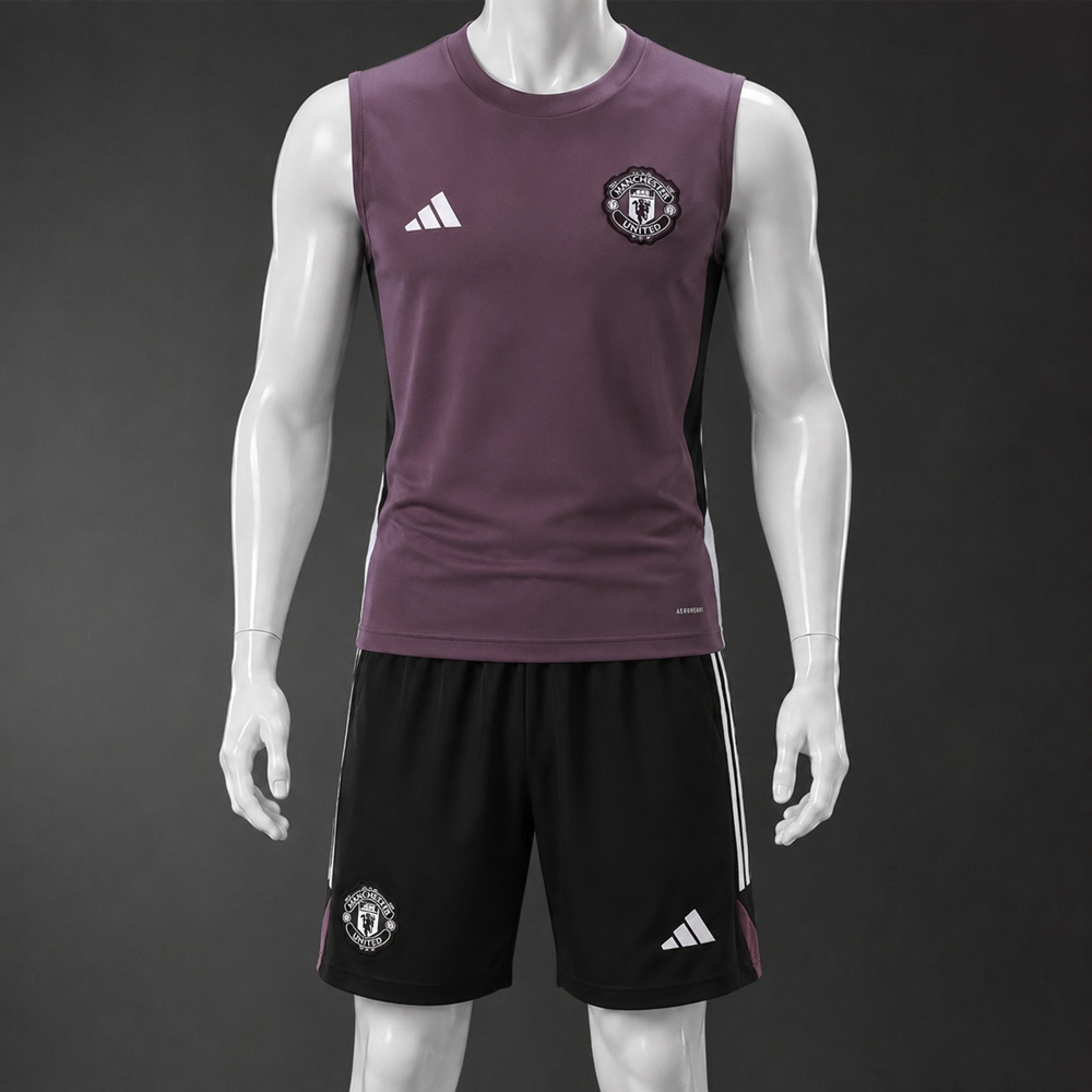 Manchester United 25/26 Purple Black Training Vest kit
