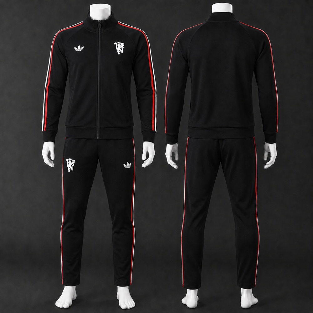 Manchester United 26/27 Black Red Jacket Kit