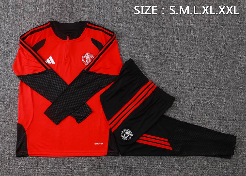 Manchester United 26/27 Red Black Half Zip Tracksuit Foto 2
