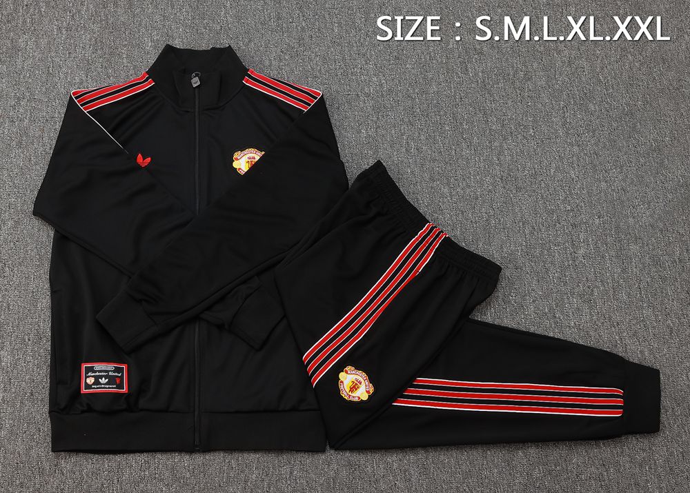 Manchester United 25/26 Black Retro Jacket Kit Foto 2