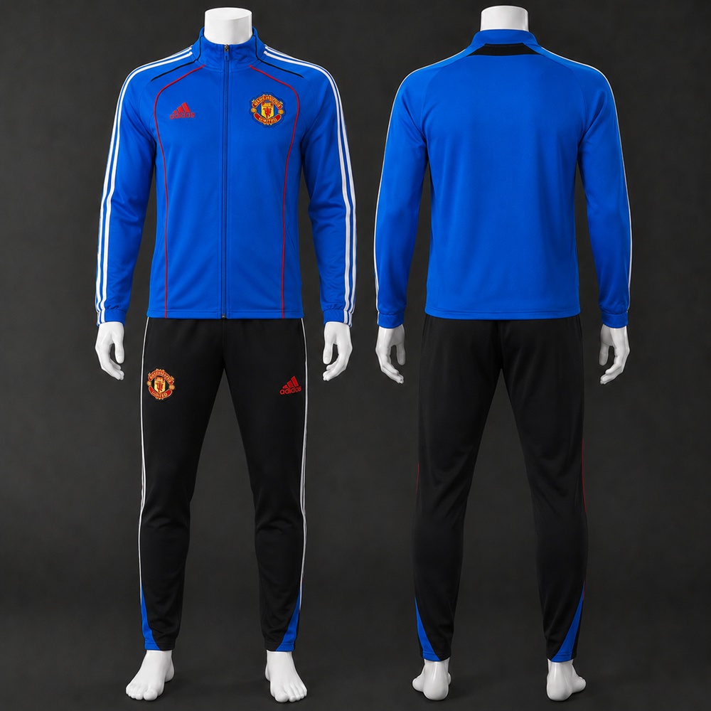 Manchester United 25/26 Blue Black Jacket Kit