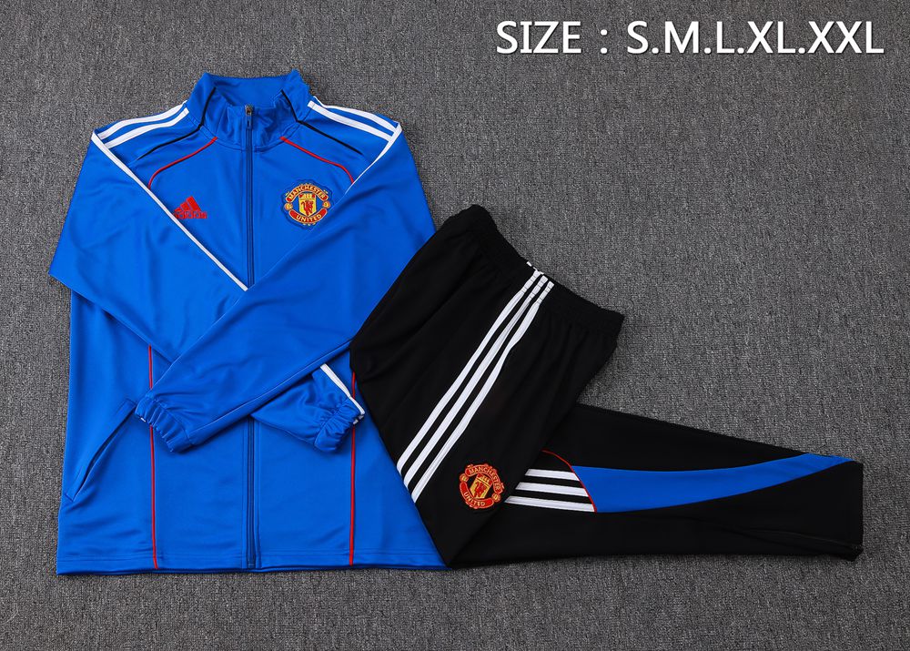 Manchester United 25/26 Blue Black Jacket Kit Foto 2
