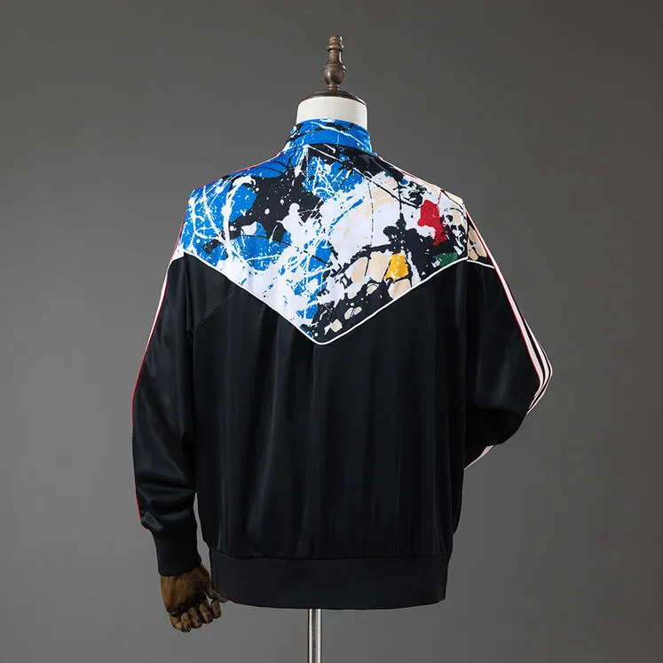 Manchester United Stone Roses Track Jacket Black Foto 2