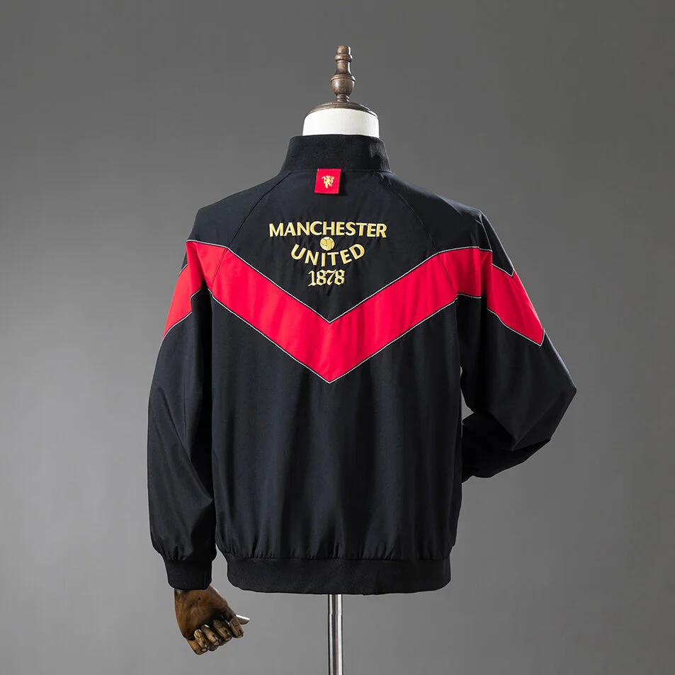 Manchester United 06/07 Retro Windbreaker Black Foto 2